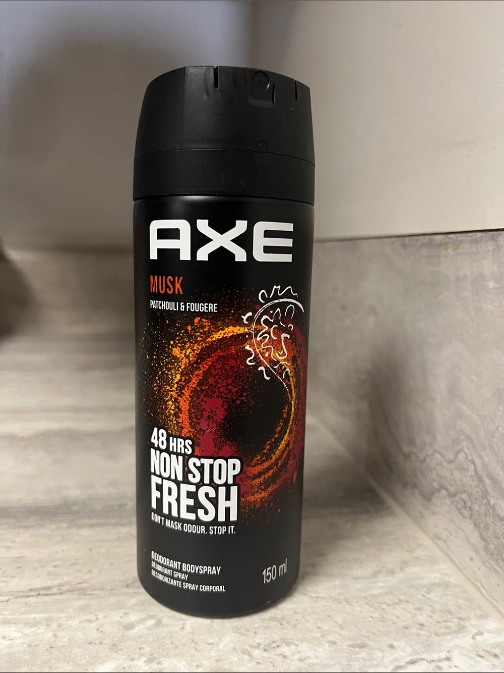 AXE Musk Non Stop Fresh Deodorant Spray - Black & Orange